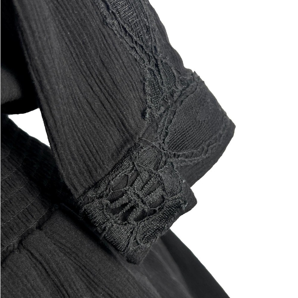 Sea New York Black Lace Crepe Drop Waist Tunic Dress EUC - Picture 6 of 12